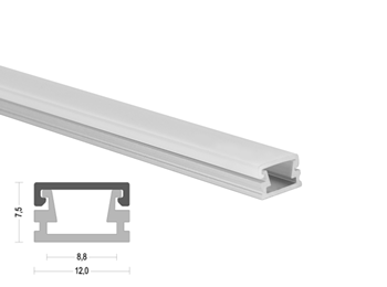K2 12x7.5mm LED Aluminum Channel