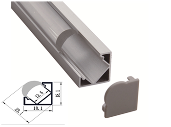 K44 18x18mm LED Aluminum Profile with Lense