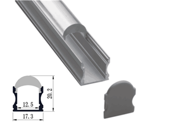K46 17x20mm LED Aluminum Profile With 60 degree Lense Cover