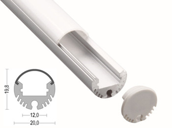 K48 20mm Diameter Round LED Aluminum Profile