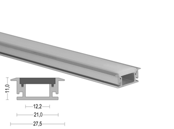 K49 27.5x11mm Underground LED Aluminum Channel