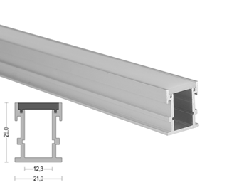 K50 20x26mm Inground LED Aluminum Channel