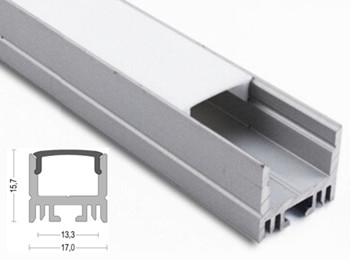 K53 17x16mm Suspending LED Aluminum Profile