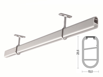 K57 15x28.6mm LED Aluminum Profile For Garment
