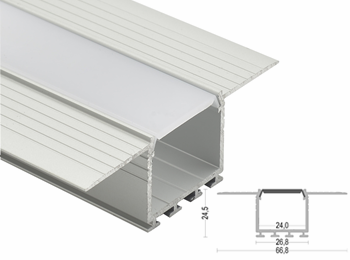 KA32  Frameless 67x24.5mm LED Aluminum Profile