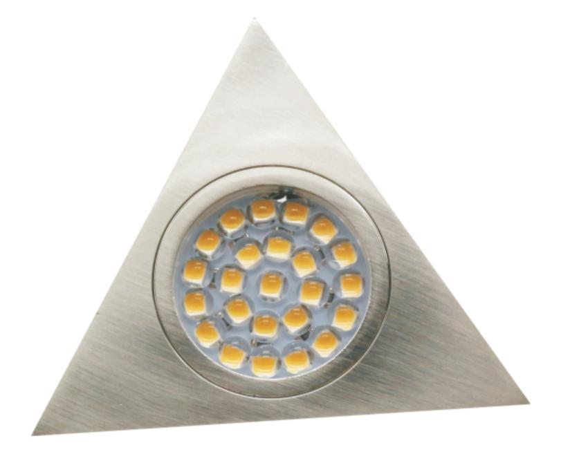DC12V 2W Chrome Color LED Cabinet Light Triangel LED Furniture Light