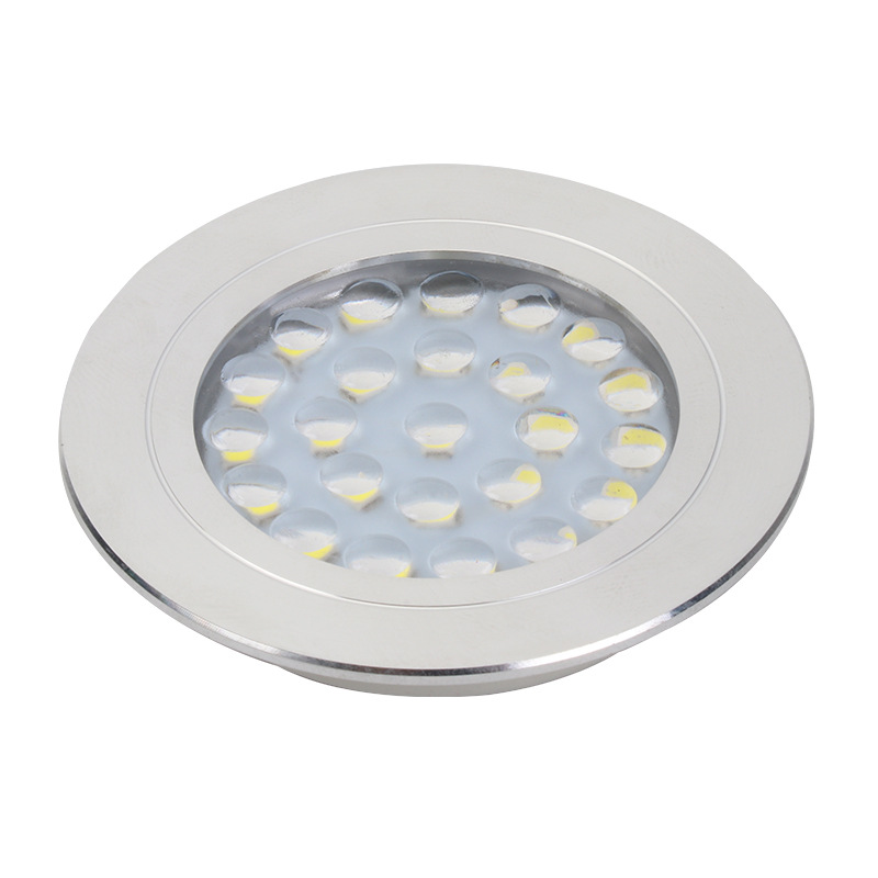 1.5W LED Wardrobe Light Round Recessed LED Cabinet Light - 副本